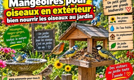 Mangeoires pour oiseaux en extérieur