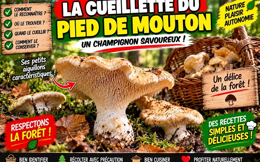 Cueillette du pied de mouton