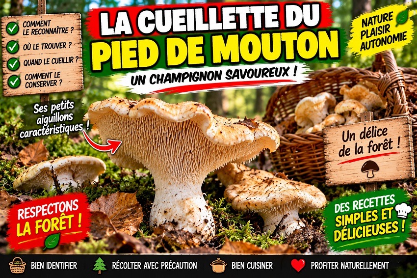 Cueillette du pied de mouton