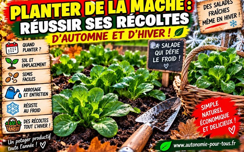 Planter de la mâche