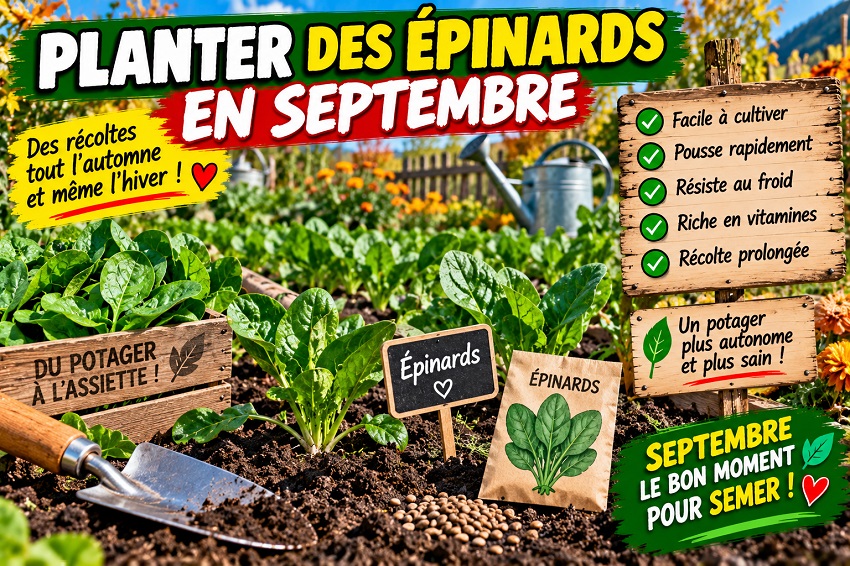 Planter des épinards en septembre