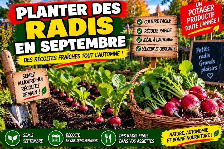 Planter des radis en septembre