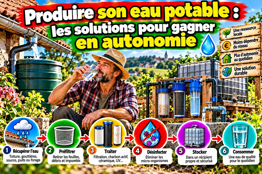 Produire son eau potable : le guide