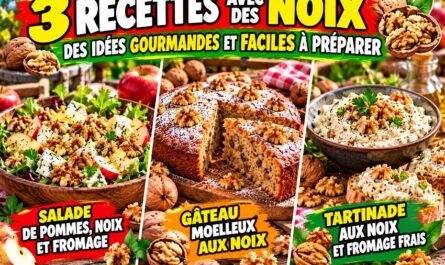3 recettes avec des noix