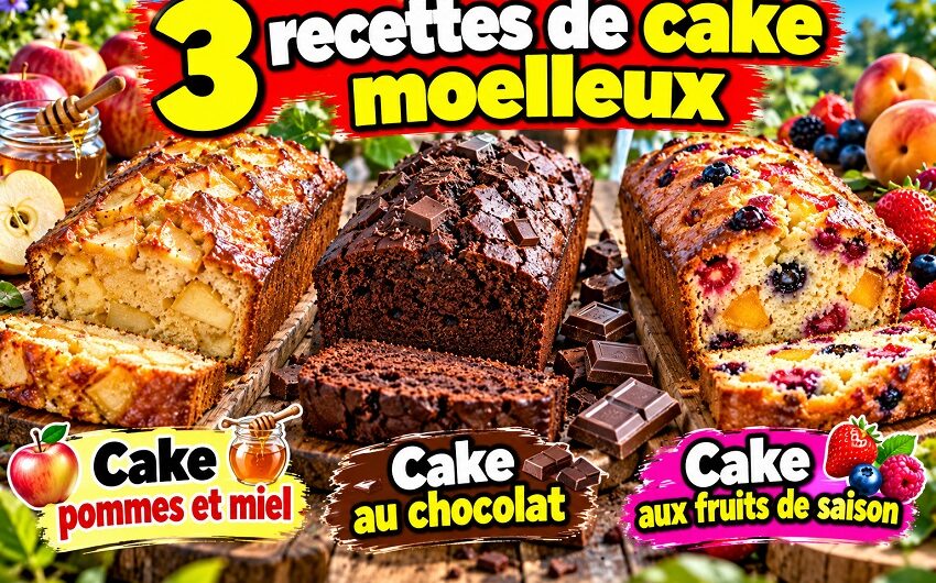 Recettes de cake moelleux