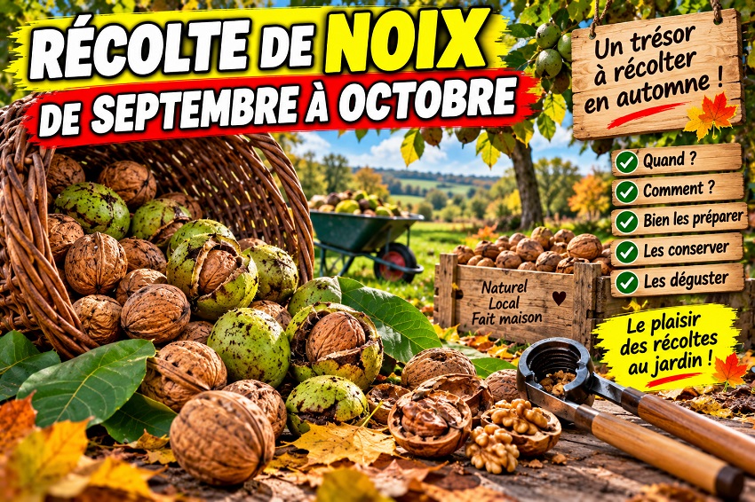 La récolte de noix