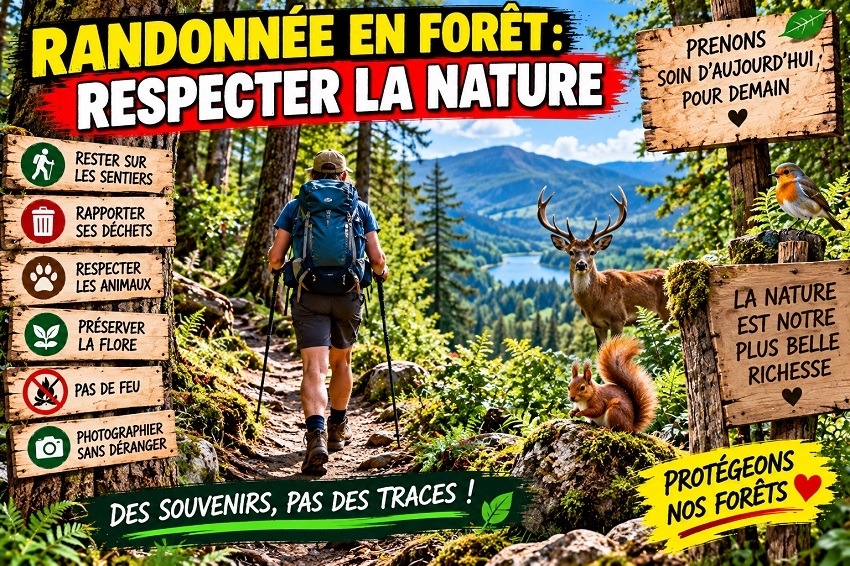 Randonnée respecter la nature