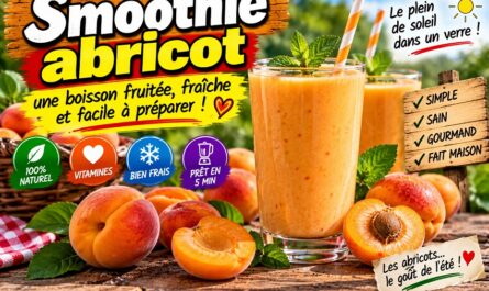 Le smoothie abricot