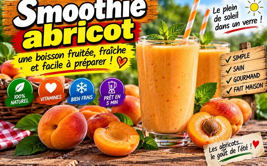 Le smoothie abricot