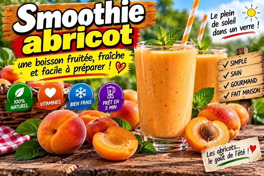 Le smoothie abricot