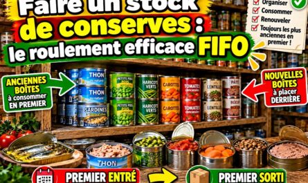 Faire un stock de conserves