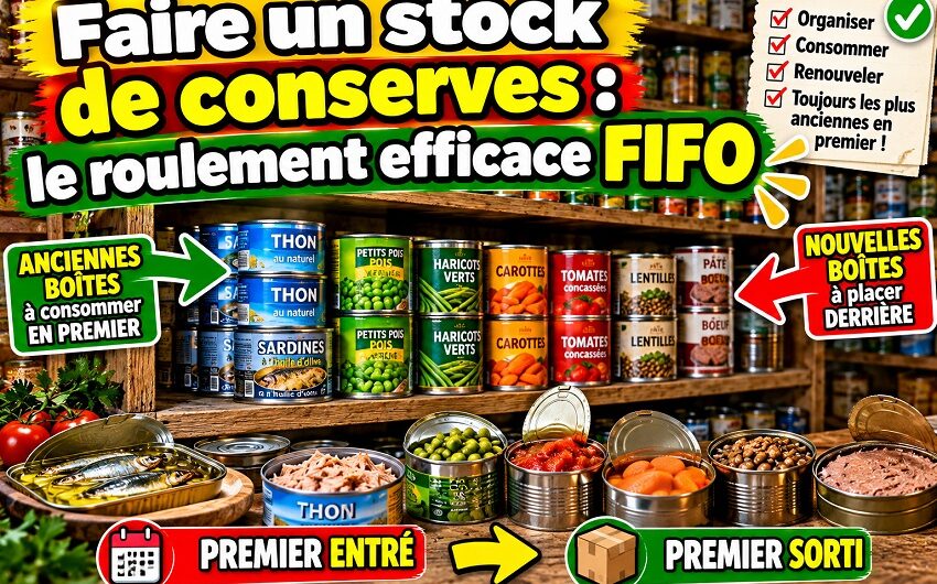 Faire un stock de conserves