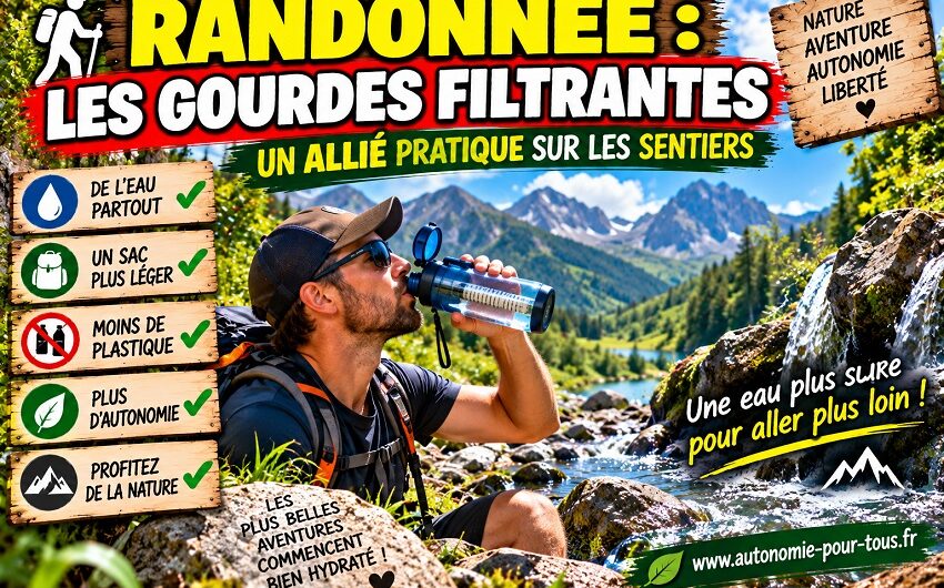 Randonnée les gourdes filtrantes