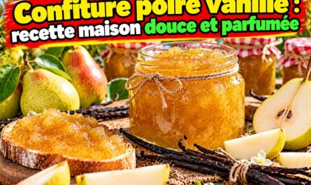 La confiture poire vanille