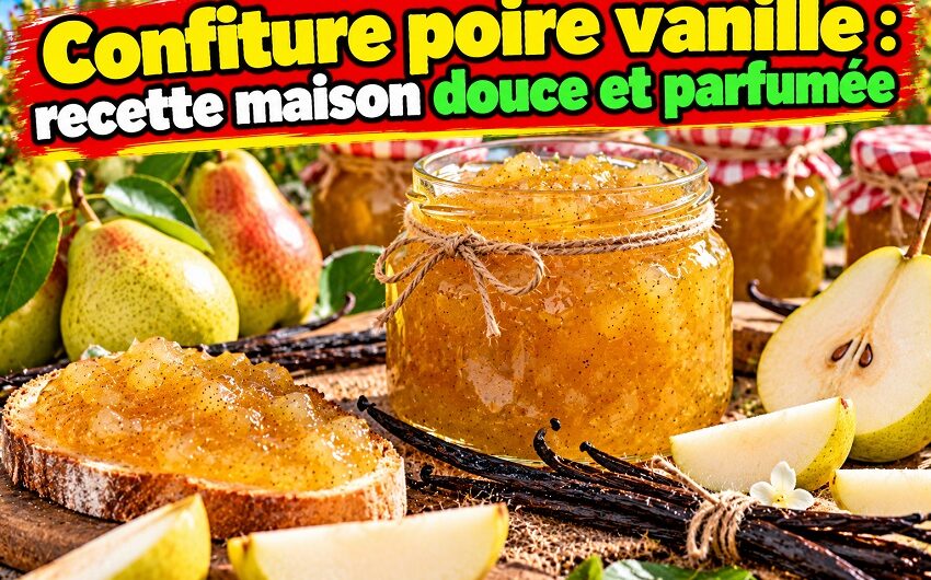 Confiture poire vanille maison