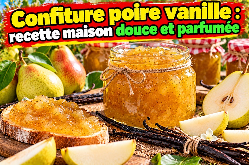 La confiture poire vanille