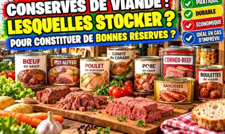 Stocker des conserves de viande