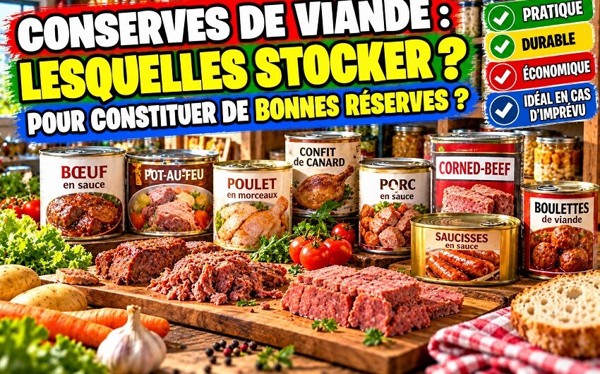 Stocker des conserves de viande