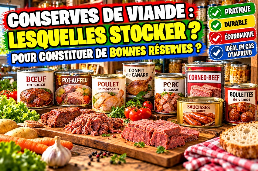 Stocker des conserves de viande