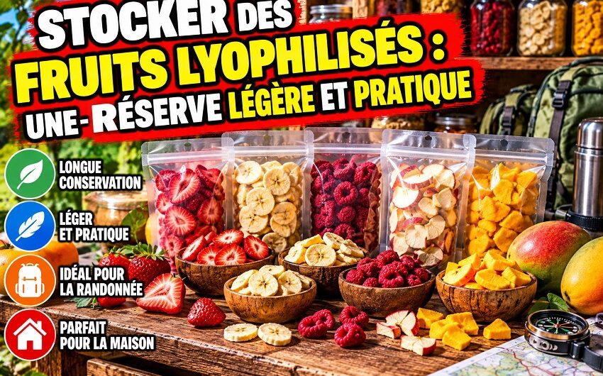 Stocker des fruits lyophilisés