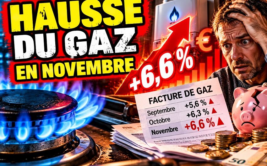 La hausse du gaz en novembre