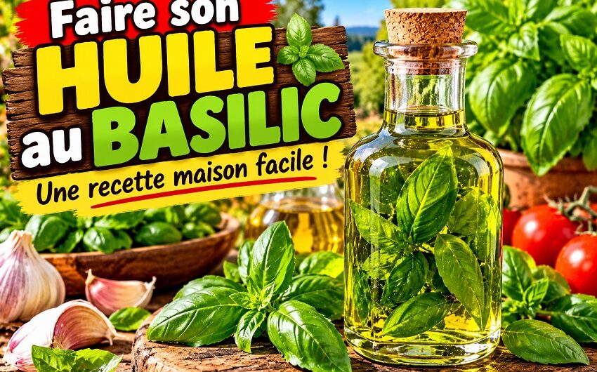 Faire son huile au basilic