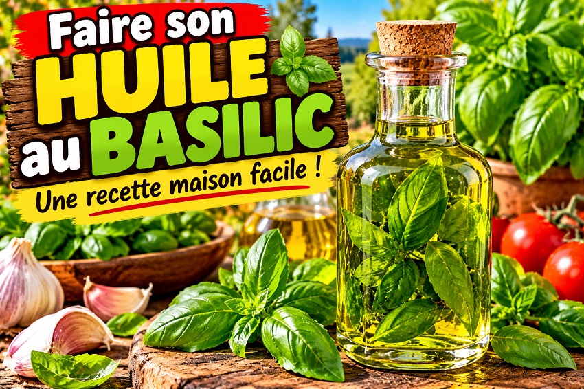 Faire son huile au basilic