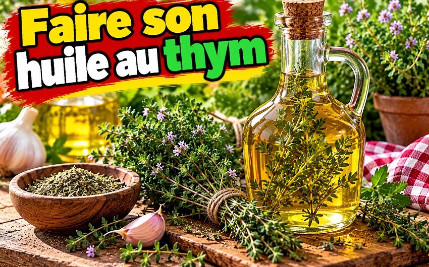 Faire son huile au thym