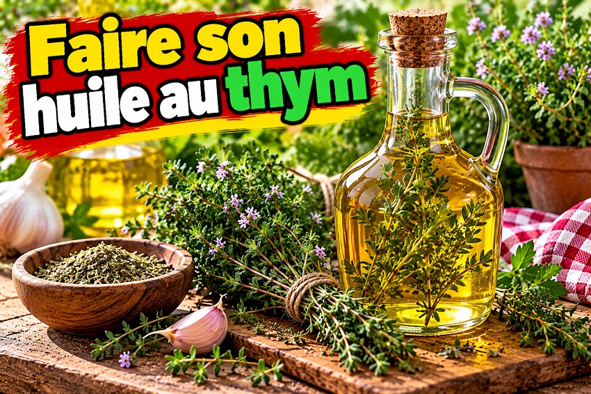 Faire son huile au thym