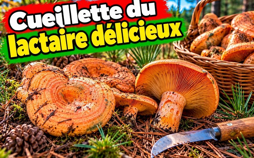 Cueillette du lactaire délicieux
