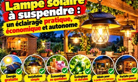 Lampe solaire à suspendre