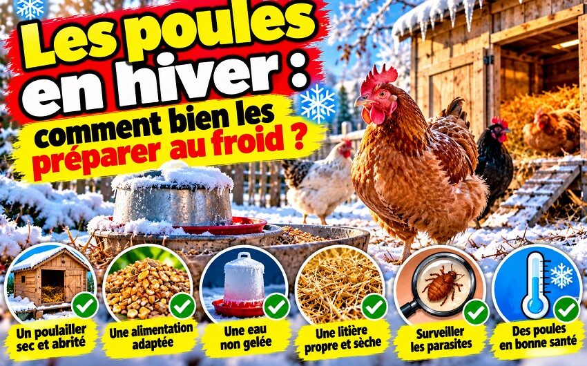 Les poules en hiver