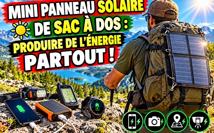 Panneau solaire de sac à dos