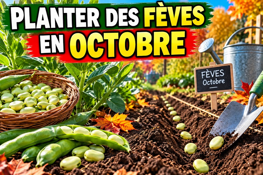 Planter des fèves en octobre