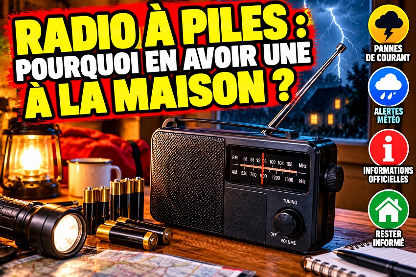 Radio à piles un équipement utile
