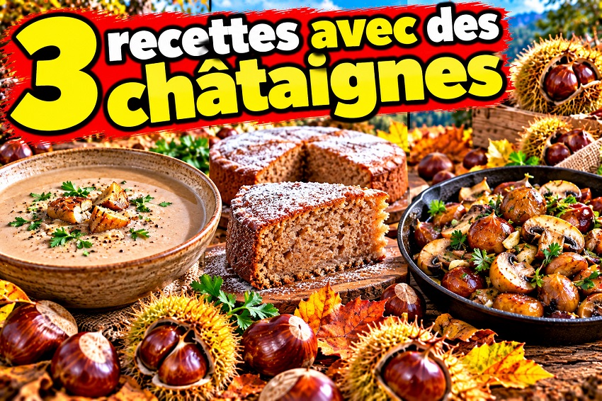 3 recettes avec des châtaignes