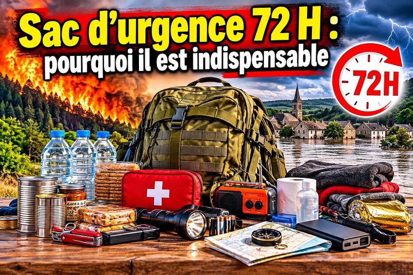 Le sac d’urgence 72 H