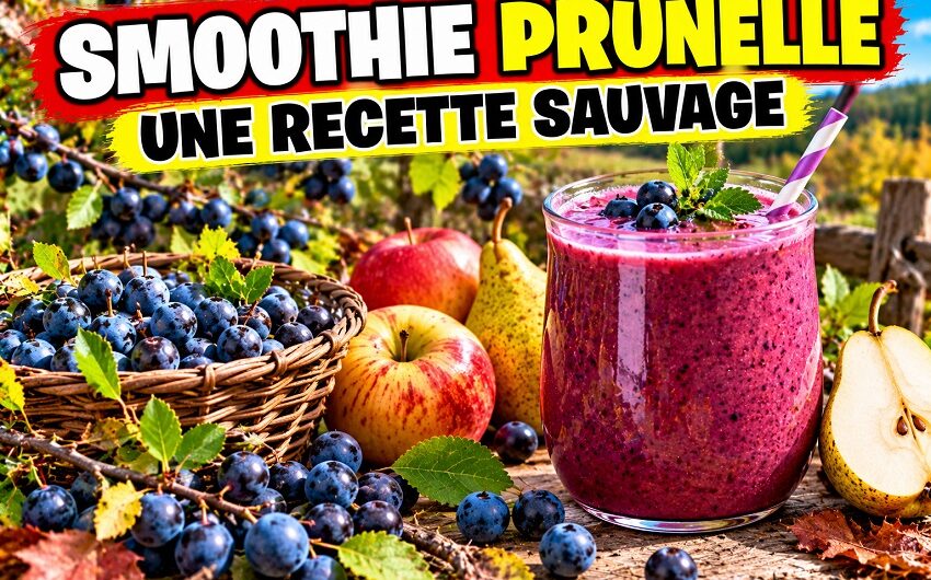 Smoothie prunelle une recette sauvage