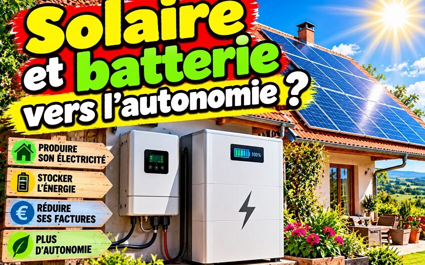 Solaire et batterie vers l’autonomie