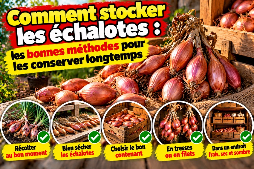 Comment stocker les échalotes